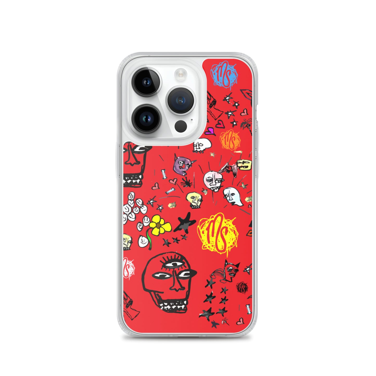 Art All Over Red iPhone Case