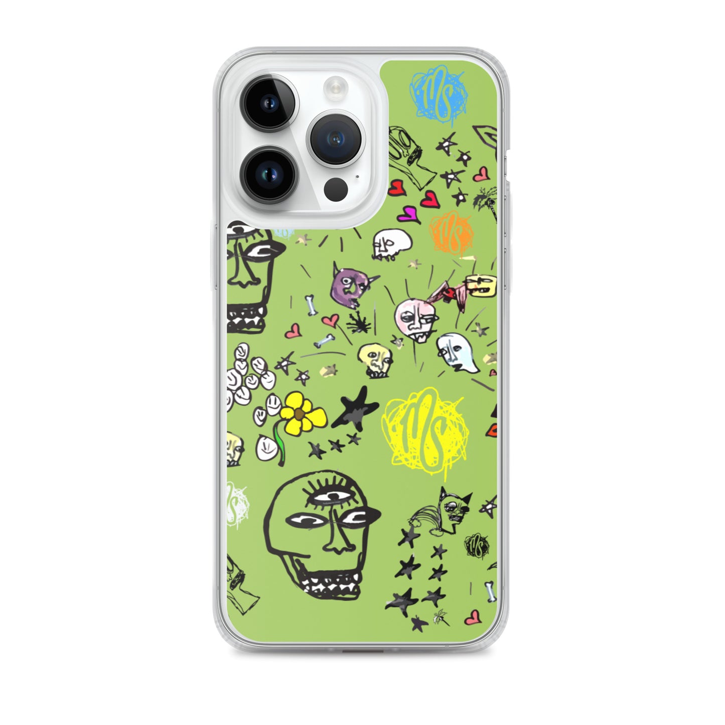 Art All Over Green iPhone Case