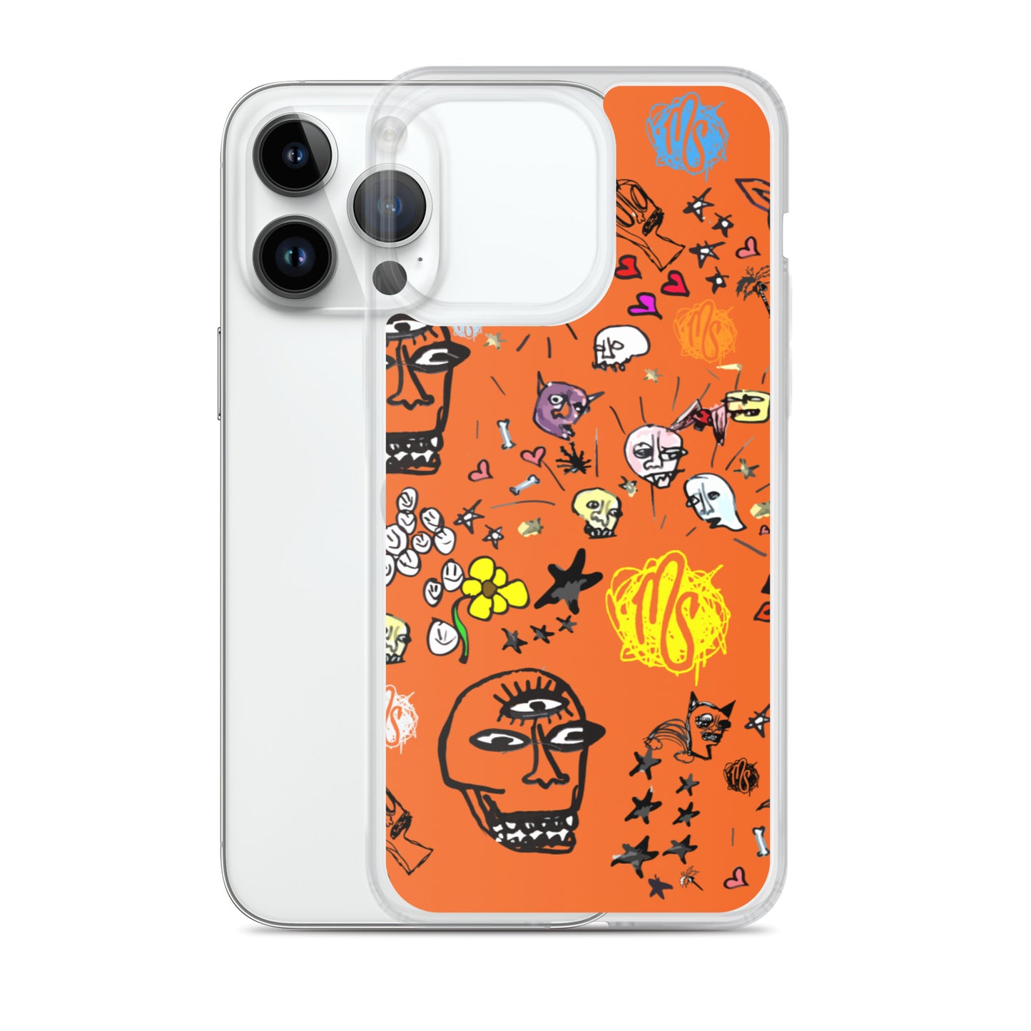 Art All Over Orange iPhone Case
