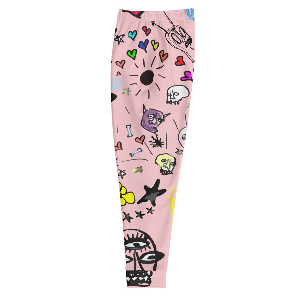 Art All Over Men's Pink Joggers