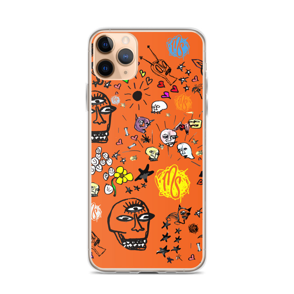 Art All Over Orange iPhone Case