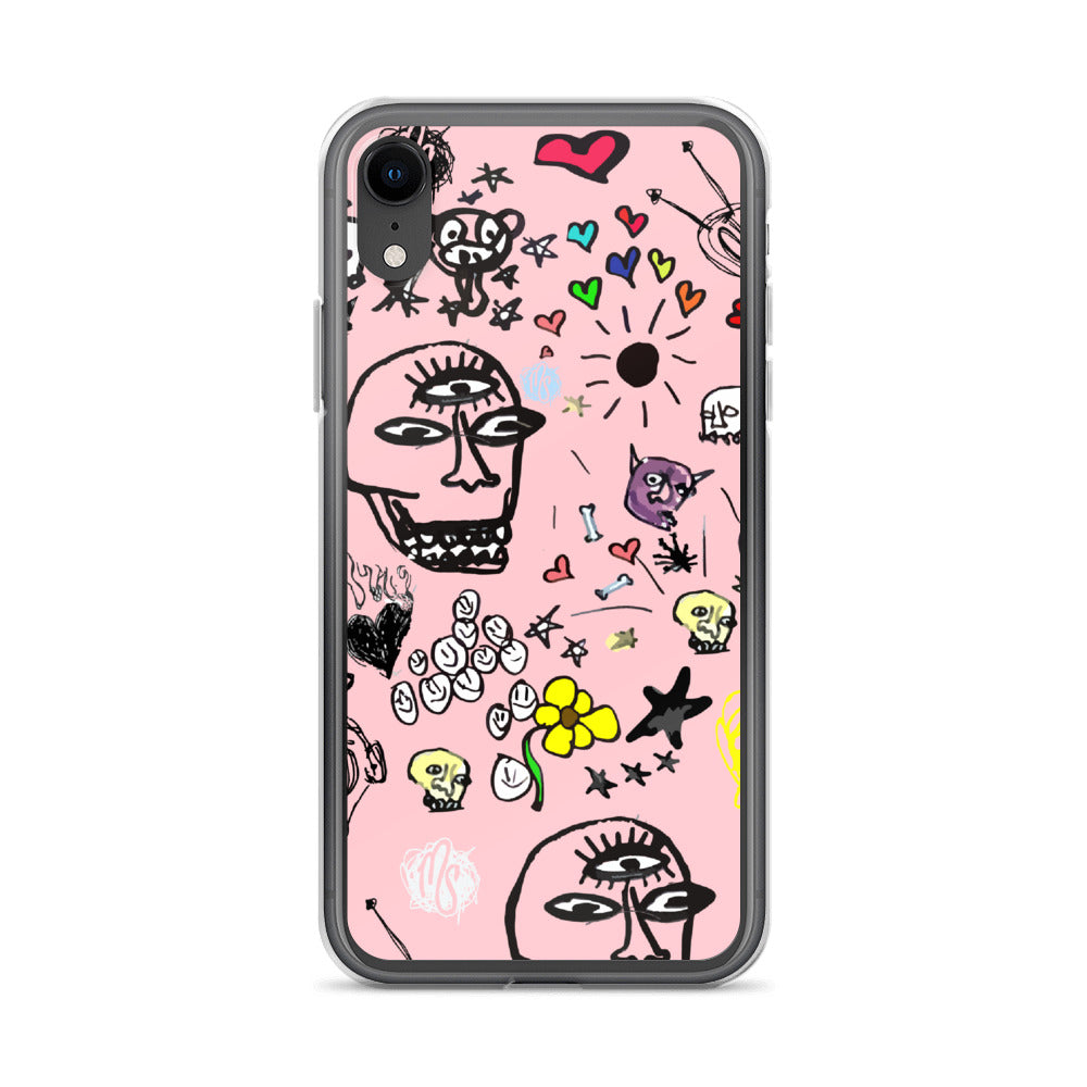Art All Over Pink iPhone Case