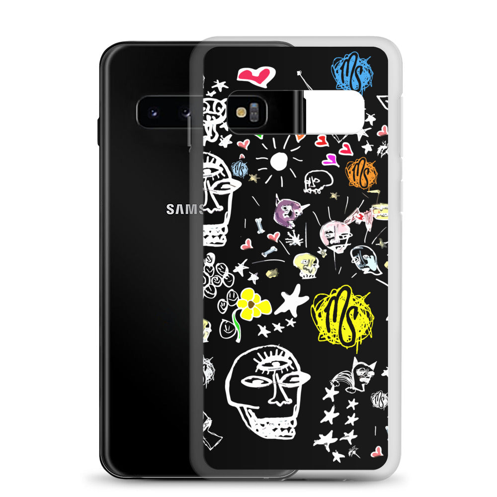 Art All Over Black Samsung Case