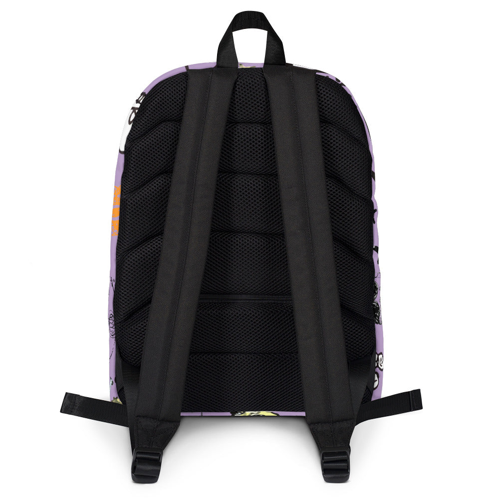 Art All Over Purple Backpack