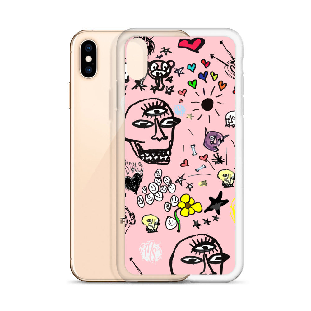 Art All Over Pink iPhone Case