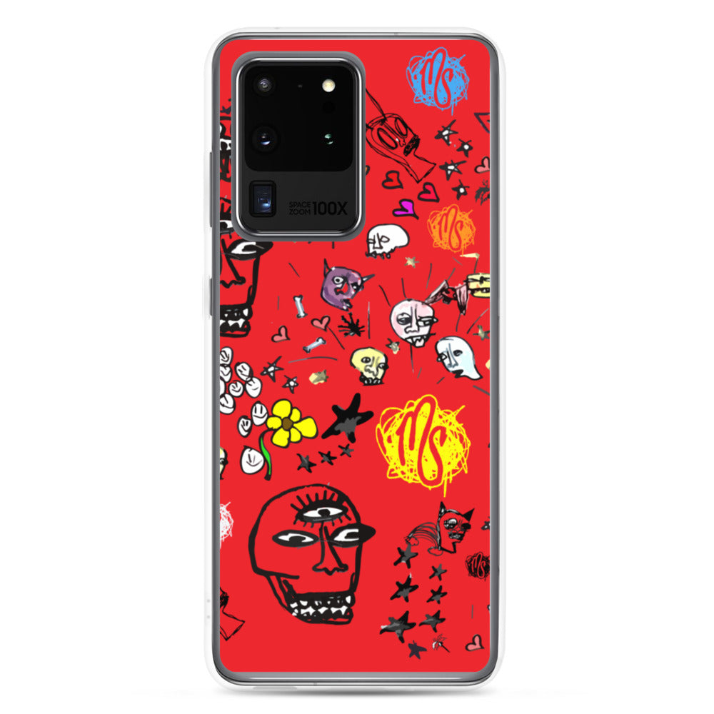 Art All Over Red Samsung Case